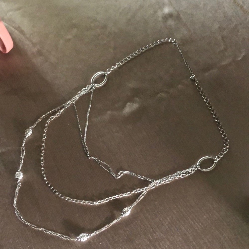 Layered Silver Necklace